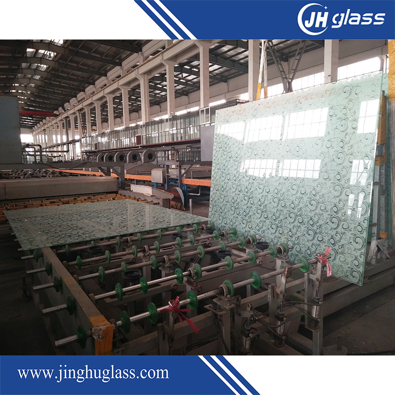 Jh Silk Screen Painted Tempered Toughened Glass for Kitchen Splashback Wall Decoration