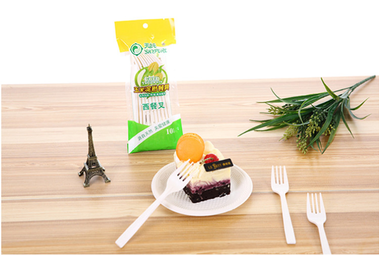 High Quality Disposable Plastic Cake Fork for Food