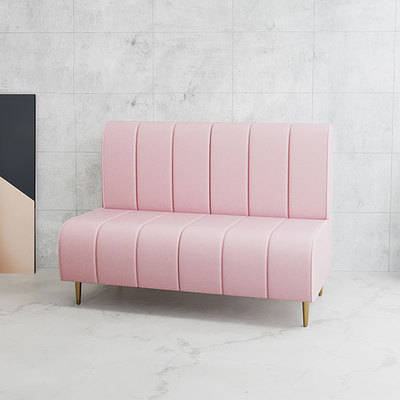 Диван-кровать кожаный бархатный для ресторана