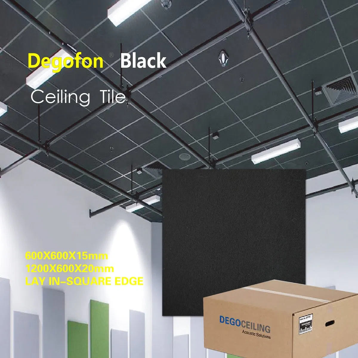 600X600 Fireproof a Acoustic Ceiling Tiles