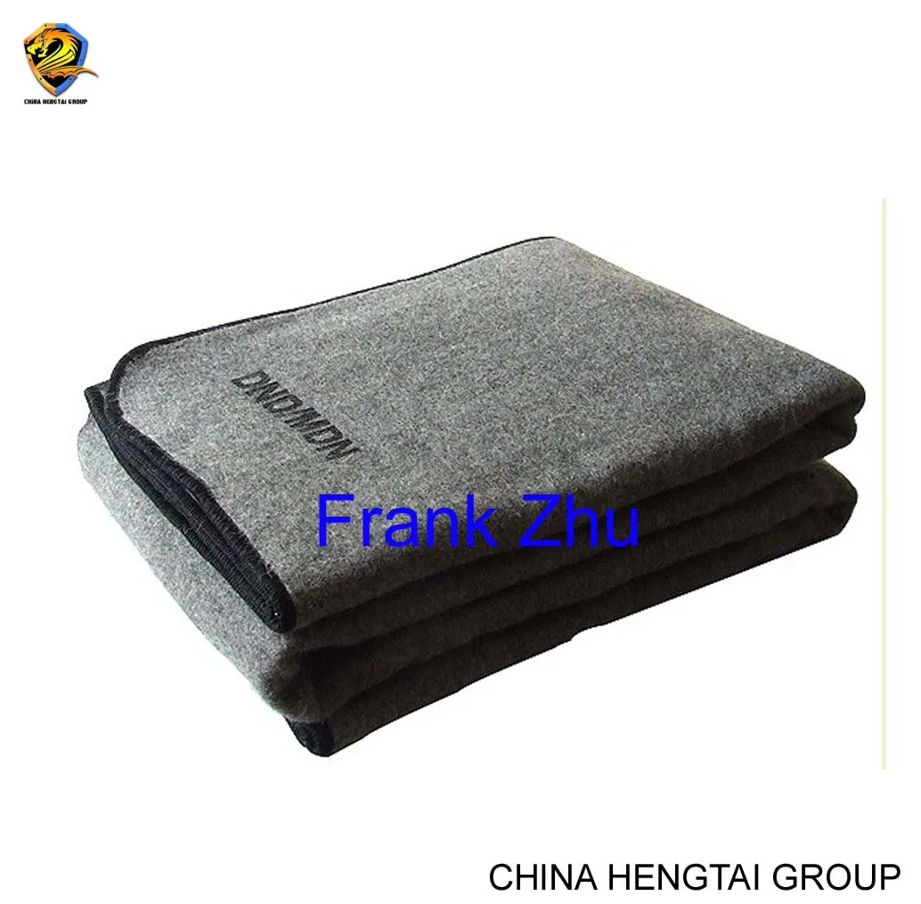 50%Wool 50%Polyester Navy Blue Bdf Armed Forces Disaster Refugee Emergeny Rescue Blanket