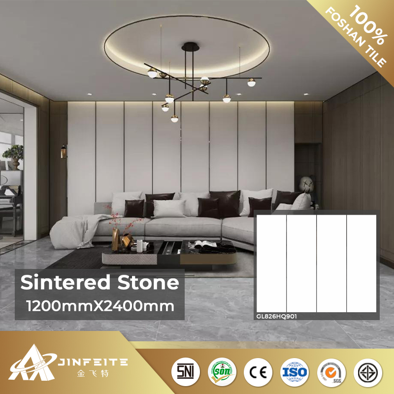 Luxury Marble Design Carrara White Sintered Stone for Bedroom Wall Interior Decor Low Price