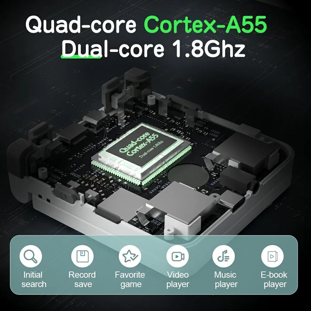 Портативная консоль Ampown Miyoo Flip V2, 128 ГБ, белая