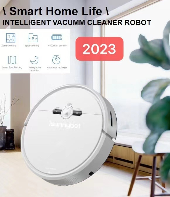 Smart Robot Vacuum Cleaner Strong Suction Tuya Alexa Voice Control