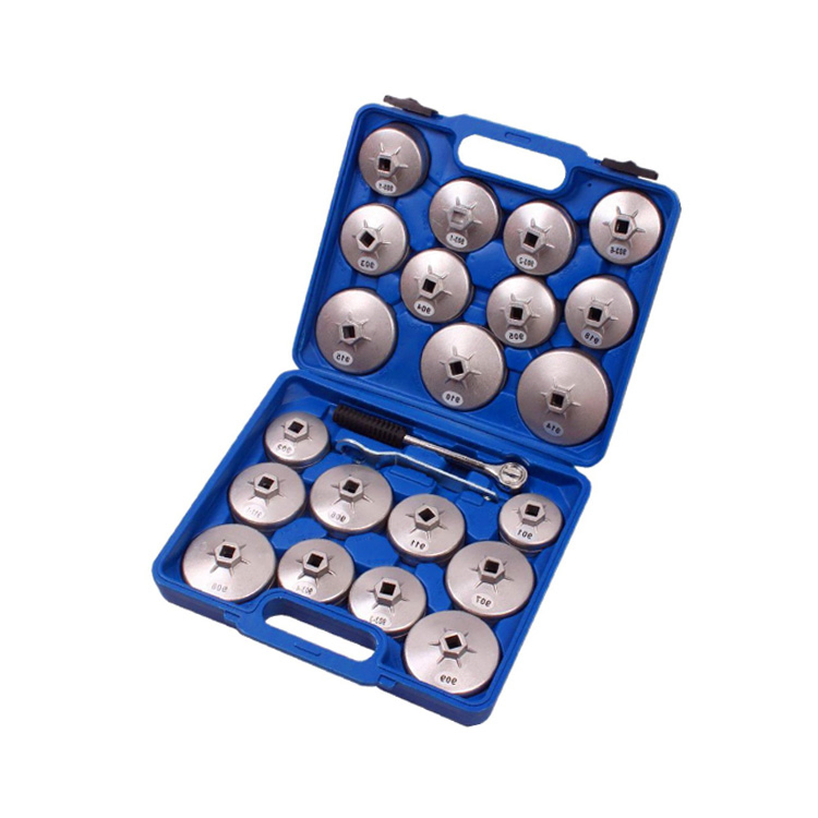 23PCS Oil Filter Wrench Set Vehicle Tools Aluminum Oil Filter Cap Wrench Set Oil Filter Wrench
