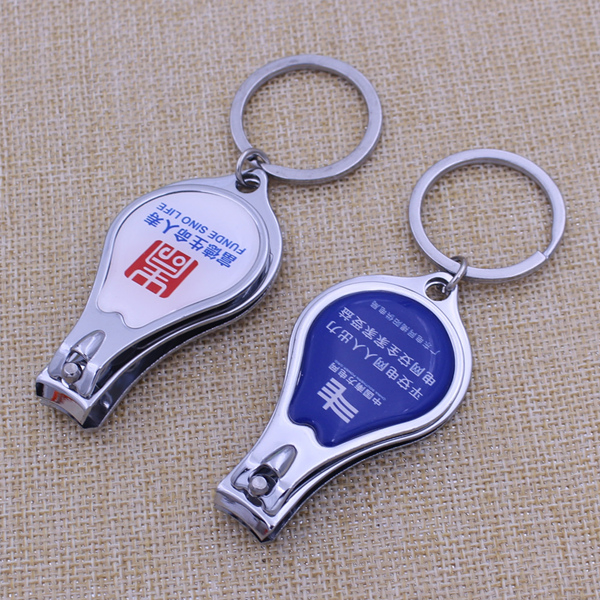 Stock Chrome Finish Nail Clipper with Laser Engraving Logo