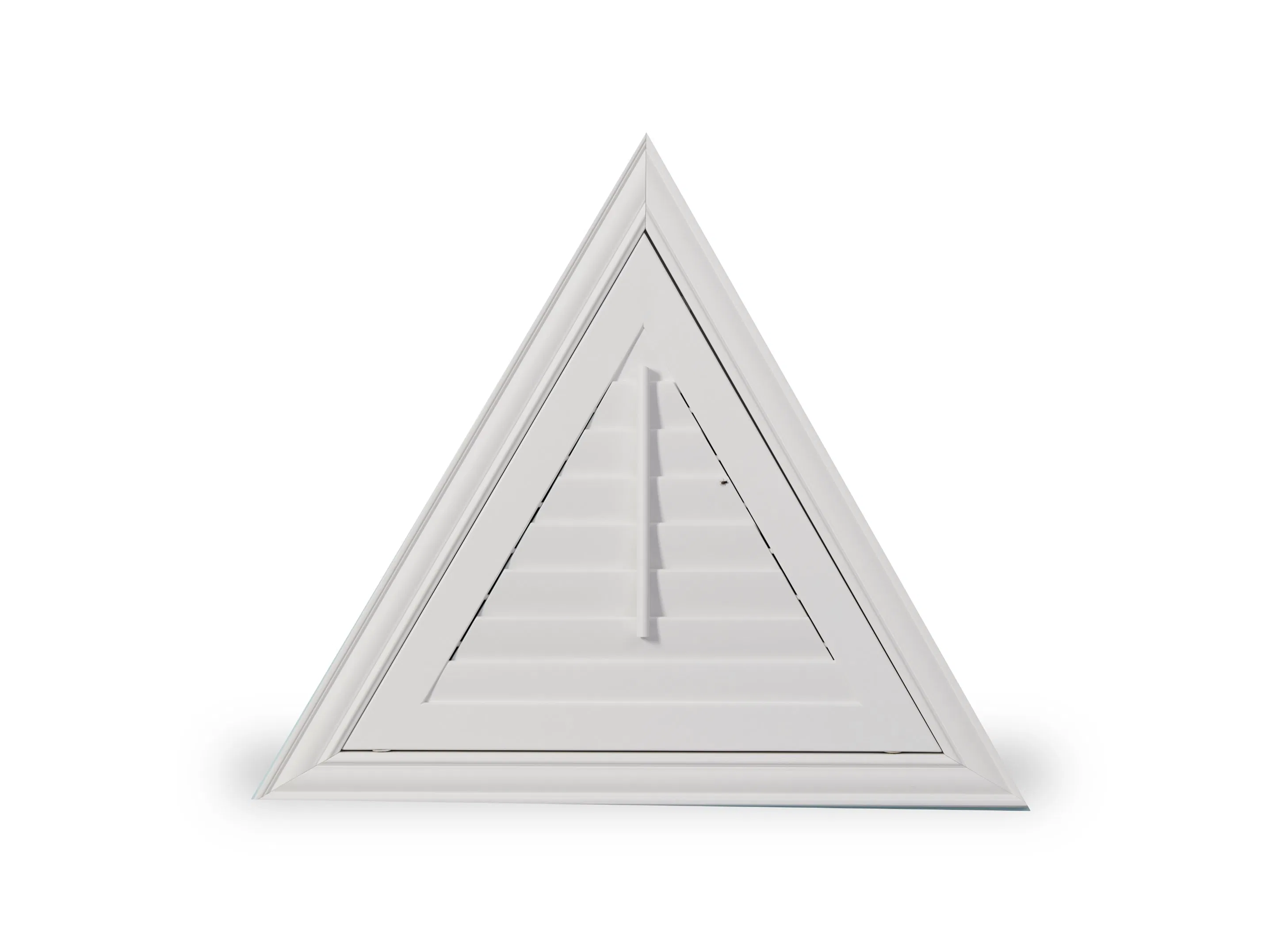 Customized Triangle Shaped Paulownia/Bass Wood Shutters