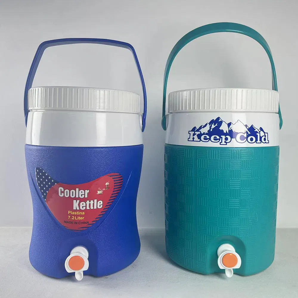 3PCS Cooler Chest Set Outdoor Insulated Cooler Box Fresh Ice Bucket