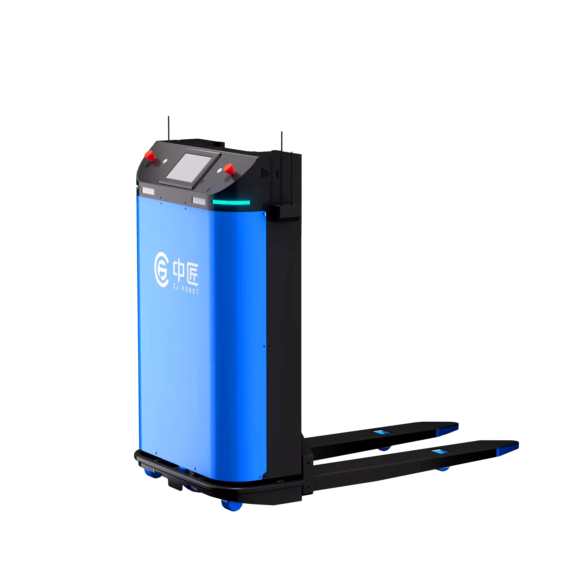 Automated Stacking Type Unmanned Lift Forklift 1.5 Ton Agv Handling Laser Navigation Robot