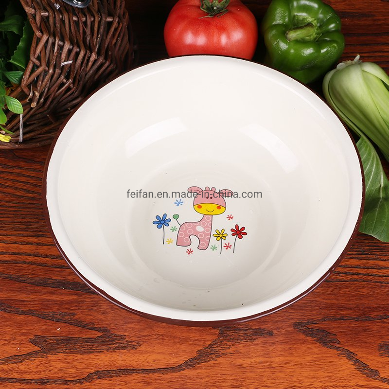 Cartoon Decor Design Enamel Wash Basin/Deep Basin