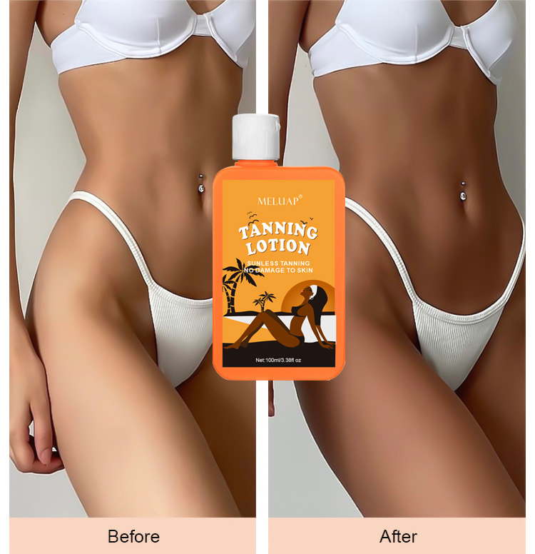 Sunless Tanning Cream Mousse Lotion Organic Moisturizing Suntan Lotion Durable Natural Tanning Lotion