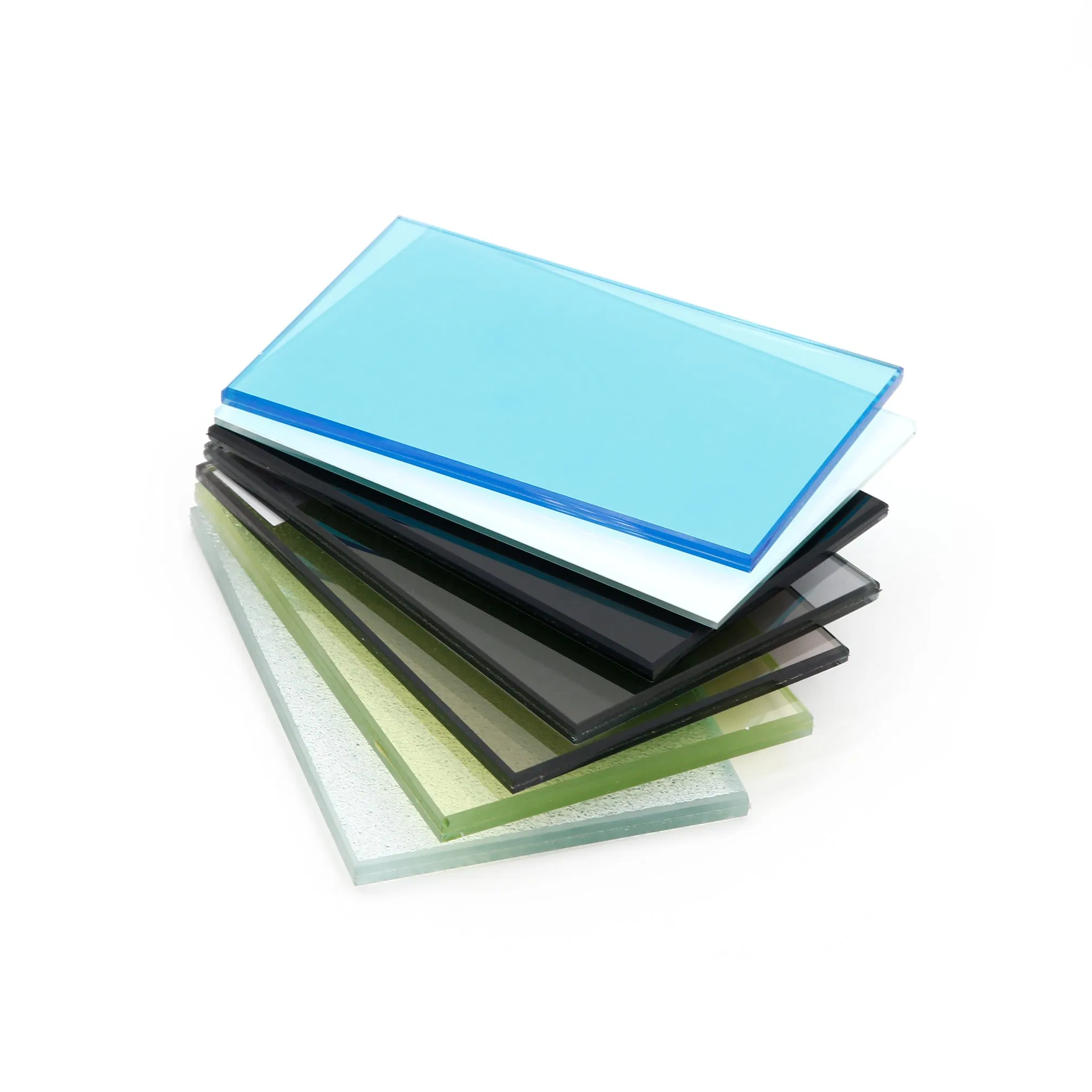 Factory Supply Dark Blue/Light Blue Tinted Reflective Glass