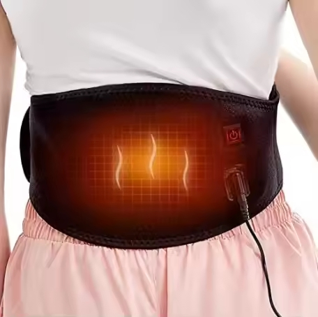 Smart Portable Back Pain Electric Heat Pad Lumbar Massage Belt Electric Massager for Waist Pain Electric Waist Massager Belt