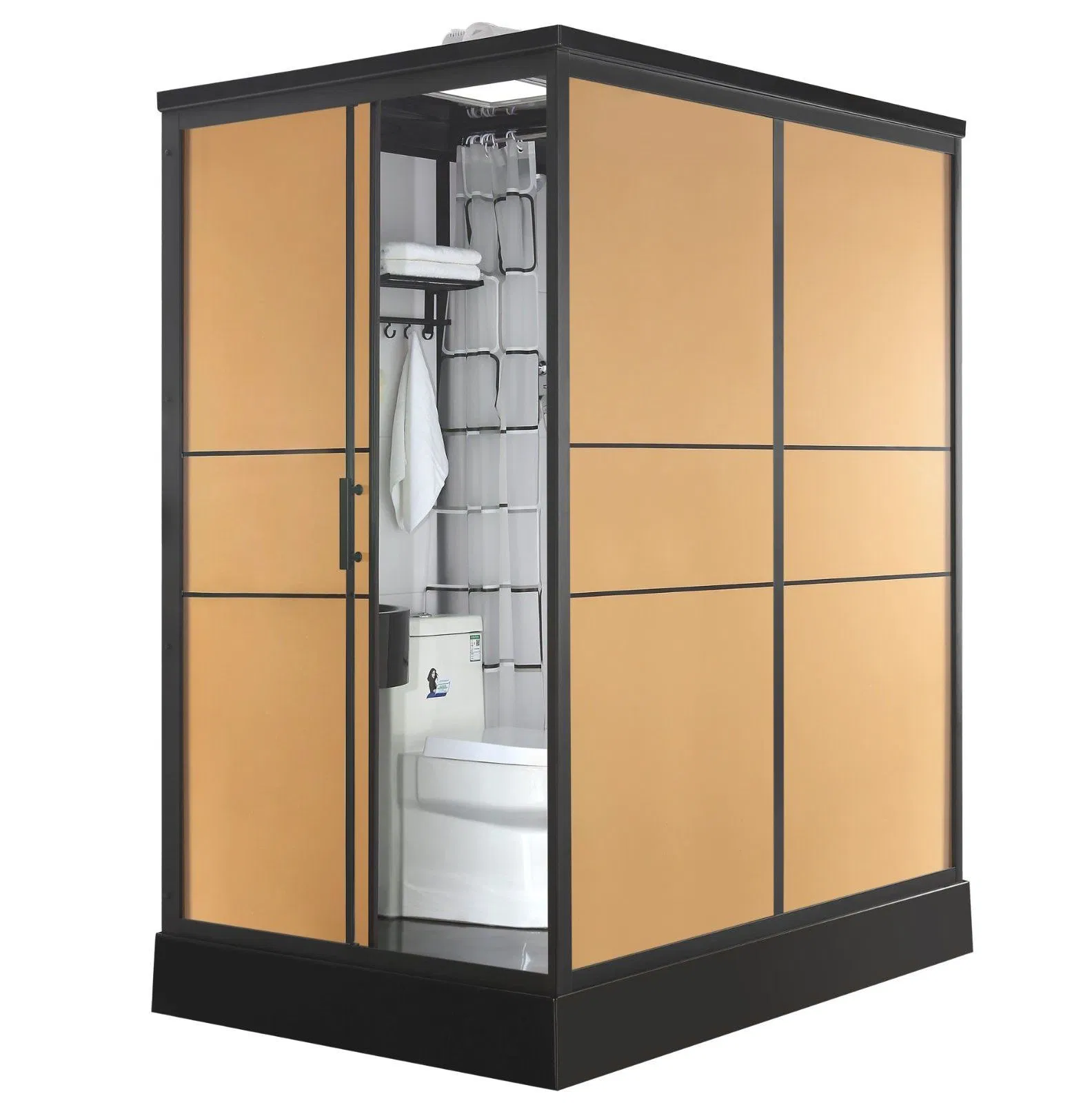 Prefab Bathroom Shower Room with Toilet Bathroom Pods Dry Wet Depart