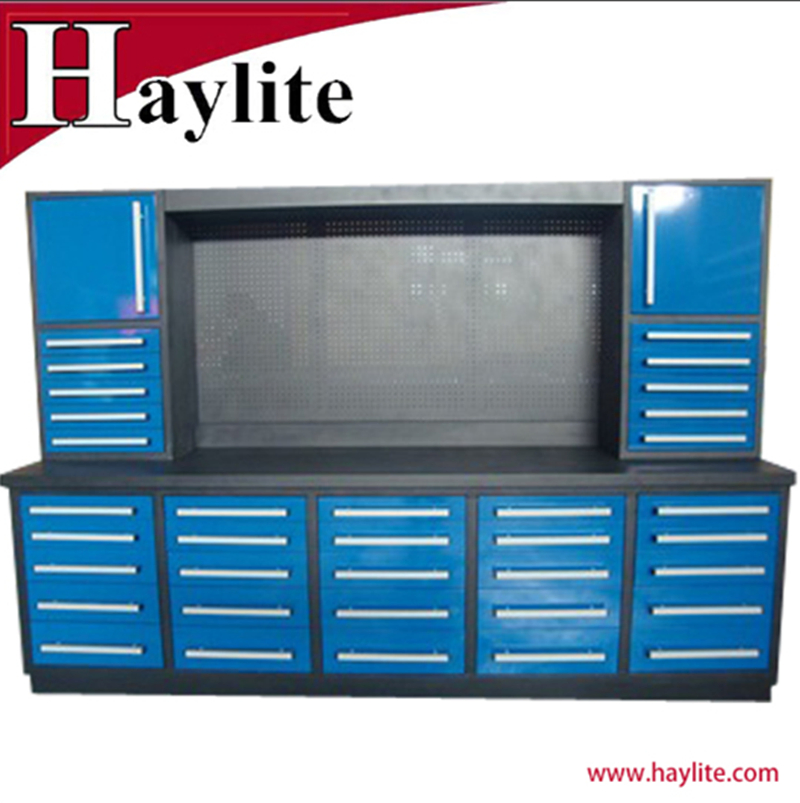 Metal Tool Storage Garage Workshop Use Cabinet Workbench with Tools