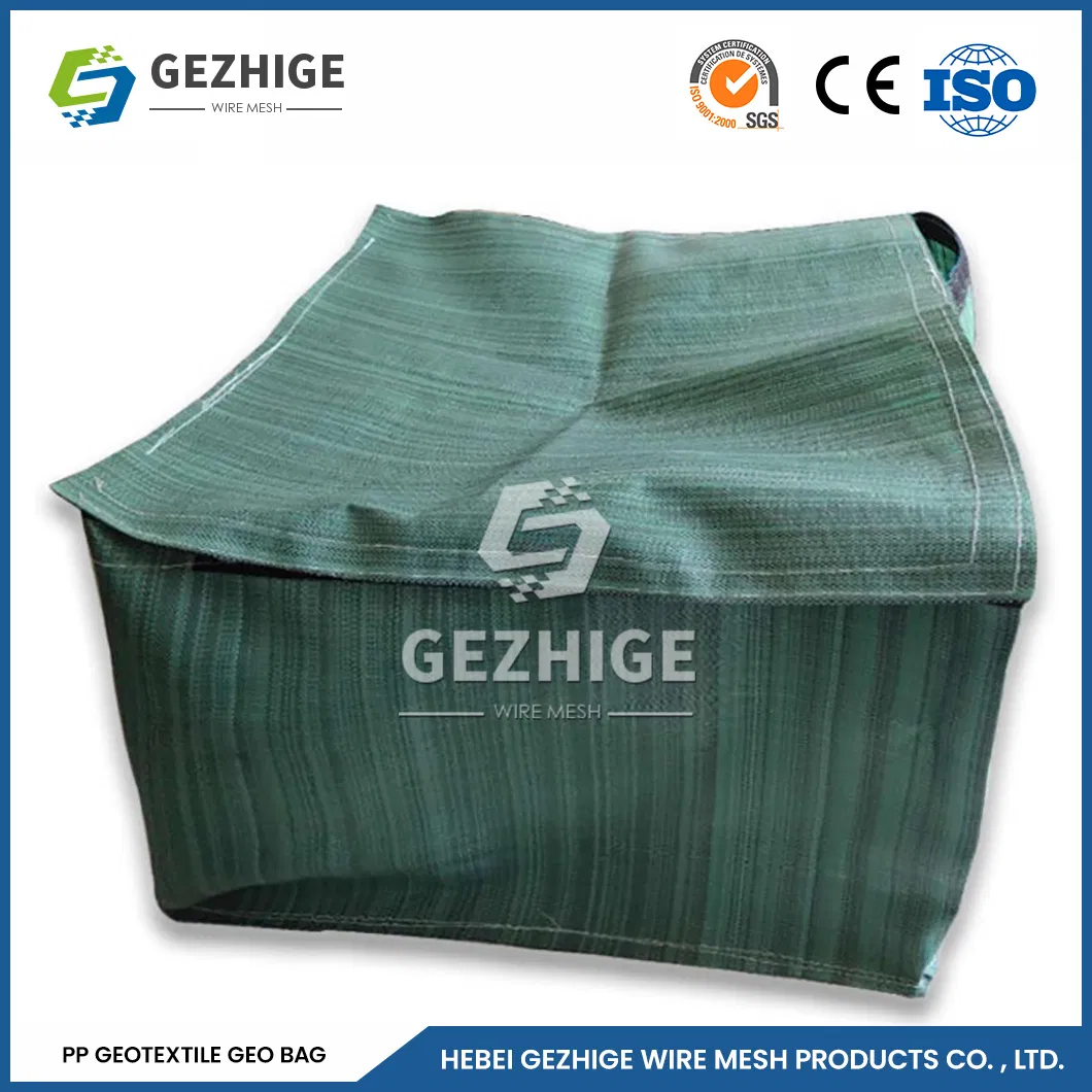 Gezhige PVC Coated Galvanized Hexagonal Wire Netting 2.0*0.5*0.5m Square Hole Galvanized Gabion Basket China Corrosion Resistant Polypropylene Gabion Bag