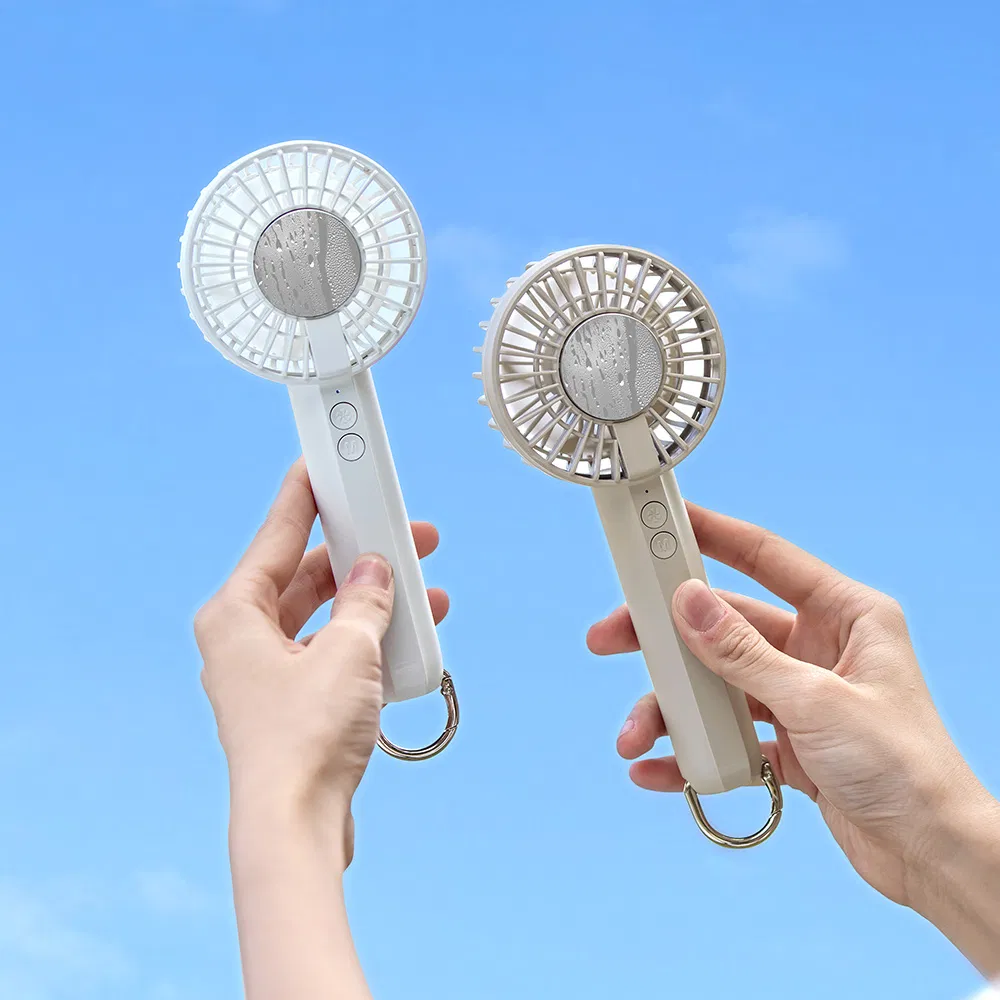 Custom Logo Wholesale Price Mini Handheld Fan Battery Type Portable Desktop Mini Cooling Fan
