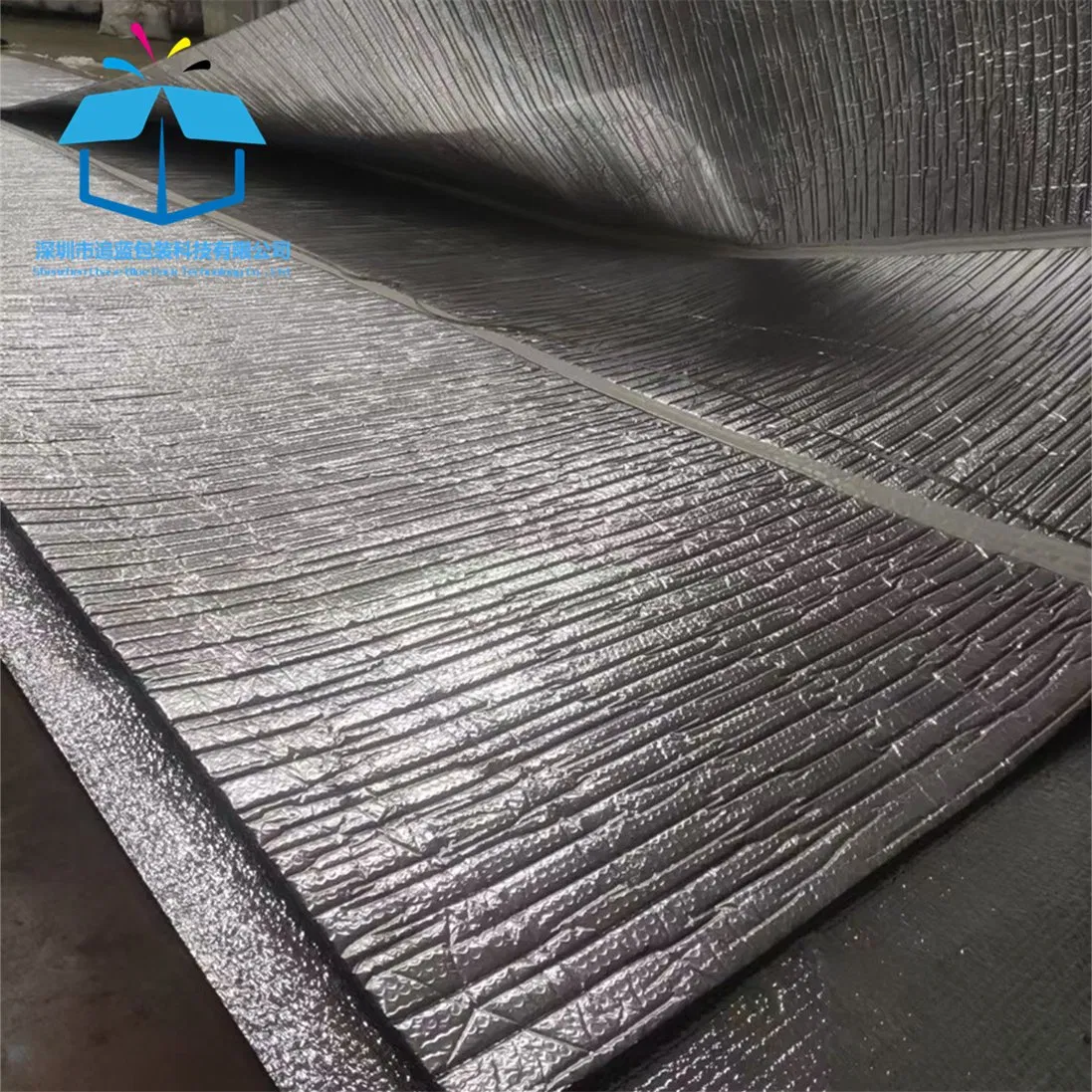 Customized Chase Blue Pack Insulation 12mm Aluminum Foil 4 Layers Bubble Thermal Blanket Roofing / Wall / Ceiling Insulation / Car Insulation