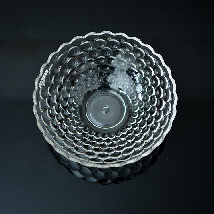 Decoration Bead Point Compote Fruit Plate Glass Wed Parti Decor Fruit Plate