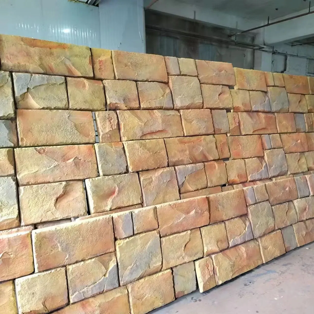 Lightweight FPC Art Stone Panels Modern PU Mushroom Castle Wall Board for Hotel Exterior Brick Cultural Stone Background Wall