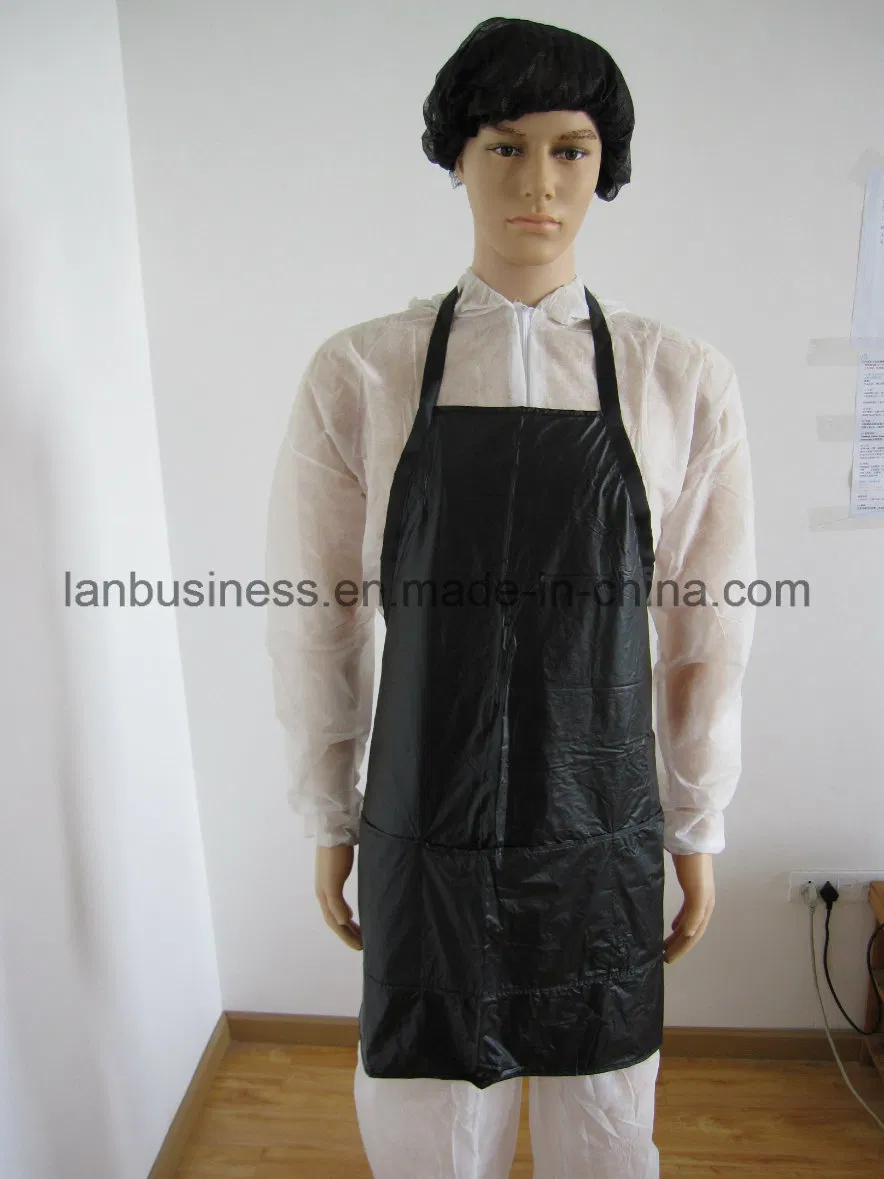 Черная накидка для парикмахера с логотипом