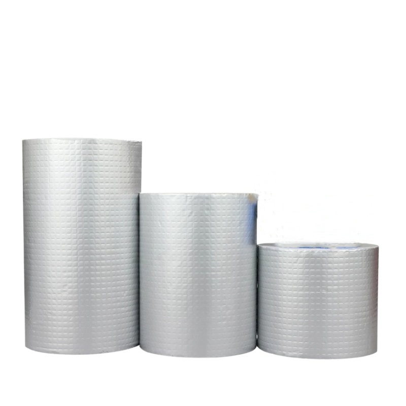 Silver Heat Insulation and UV Resistance Aluminum Foil Butyl Adhesive Tape Single Sided Butyl Rubber Waterproof Tape