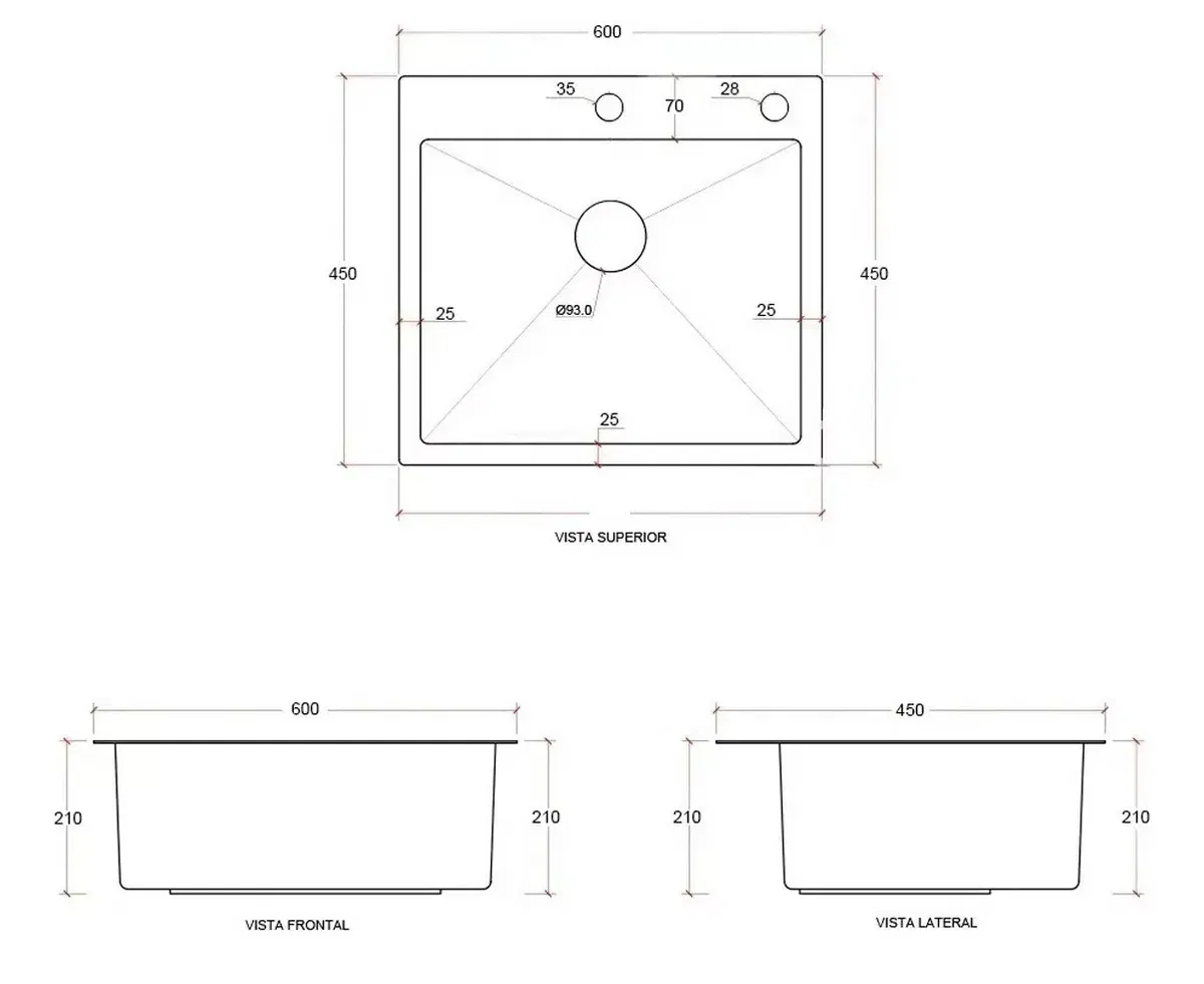 Factory Basin Kitchen Sink Countertop Sink Stainless Steel Handmade Kitchen Sink