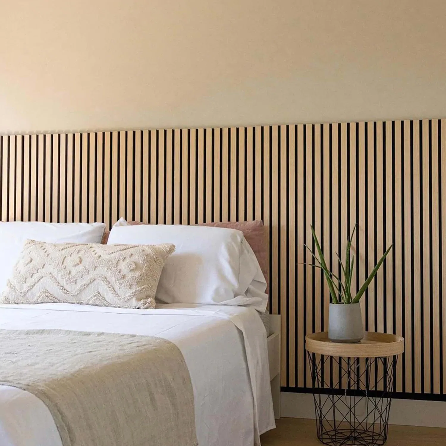 European Standard Smoked Oak Acoustic Slat Panels Acoustic Panels Sound Acoustic Panel Prefab Houses Well Decor Wall Tile