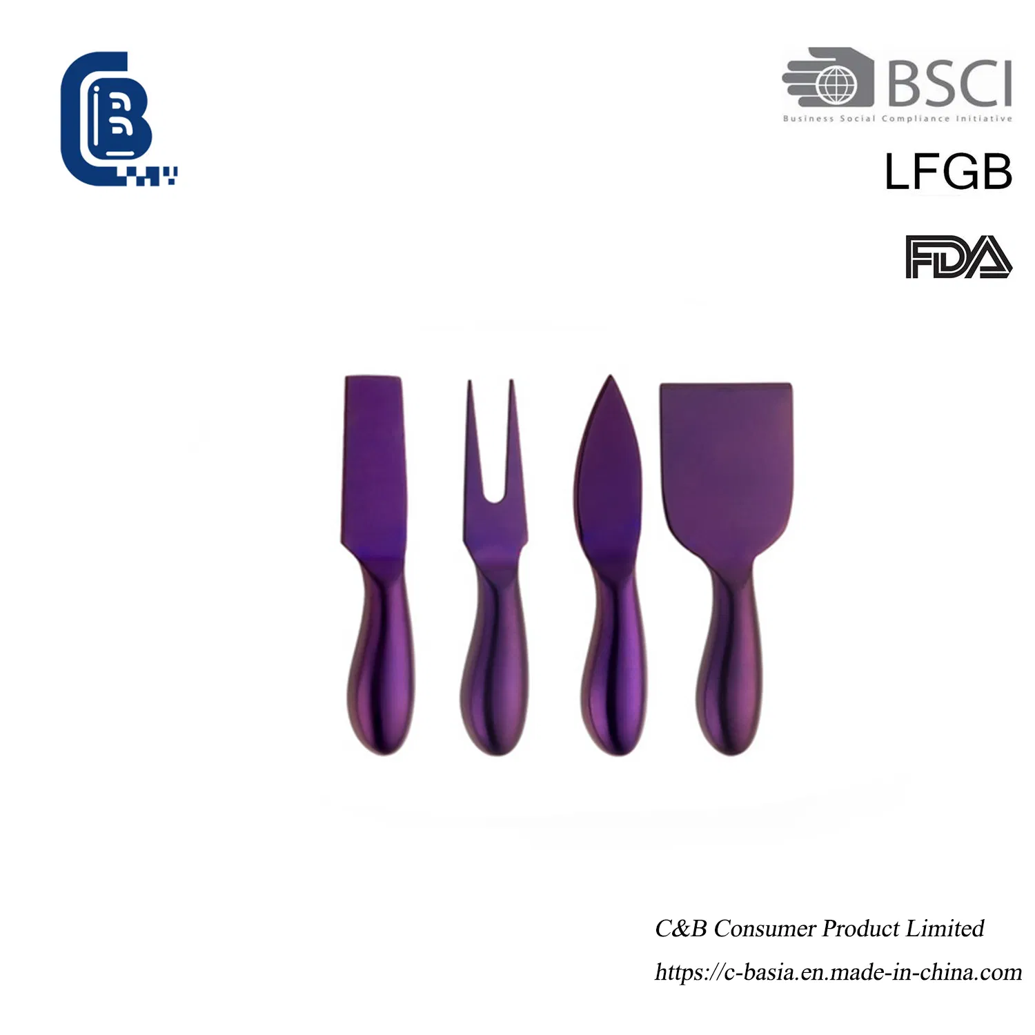 Набор ножей для сыра из нержавеющей стали