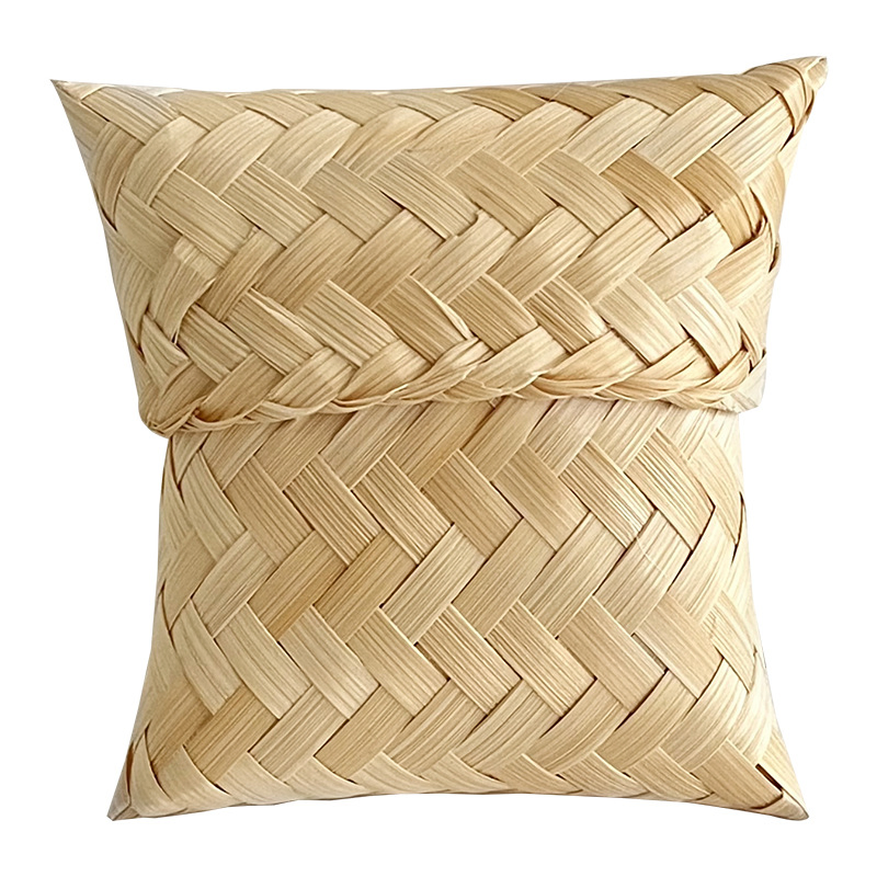 Handmade Bamboo Woven Bag with Soft Handle for Women