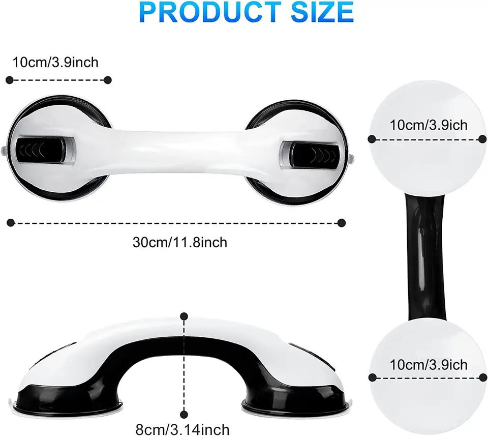 Shower Handle 12 Inch Grab Bars for Bathroom Shower Handle with Strong Hold Suction Cup Grip Grab in Bathroom Bath Handle