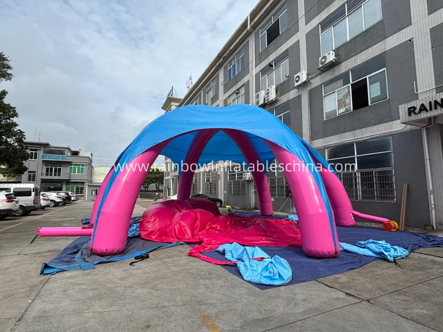 Dome-Shaped Inflatable Tent for Outdoor Events and Commercial Brand Exhibition Activity