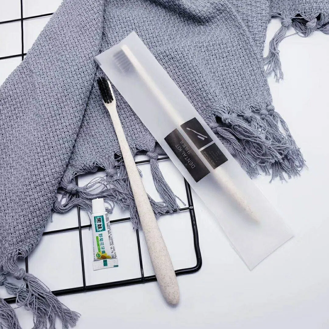 Biodegradable Toothbrush in Sachet for Hotel Room Using