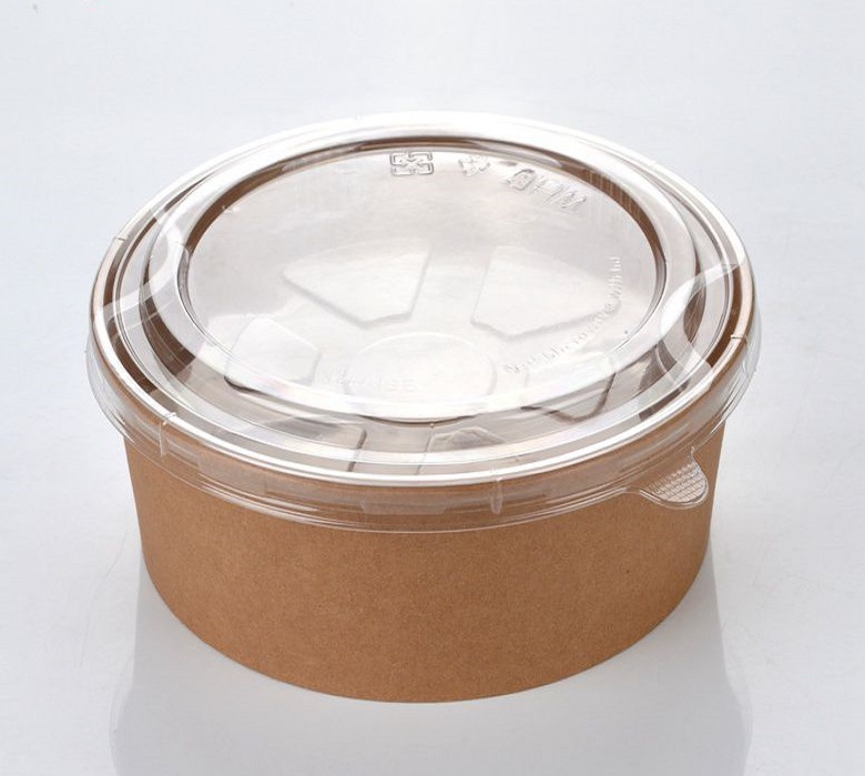 Biodegradable Eco Friendly Kraft to Go Food Packing 500ml 650ml 16oz 32oz Salad Paper Cup Soup Bowl Container with Paper Lid