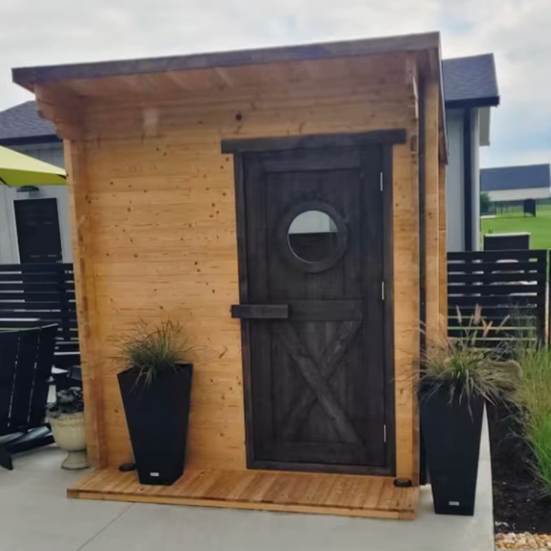 Инфракрасная сауна-бочка для улицы на заказ