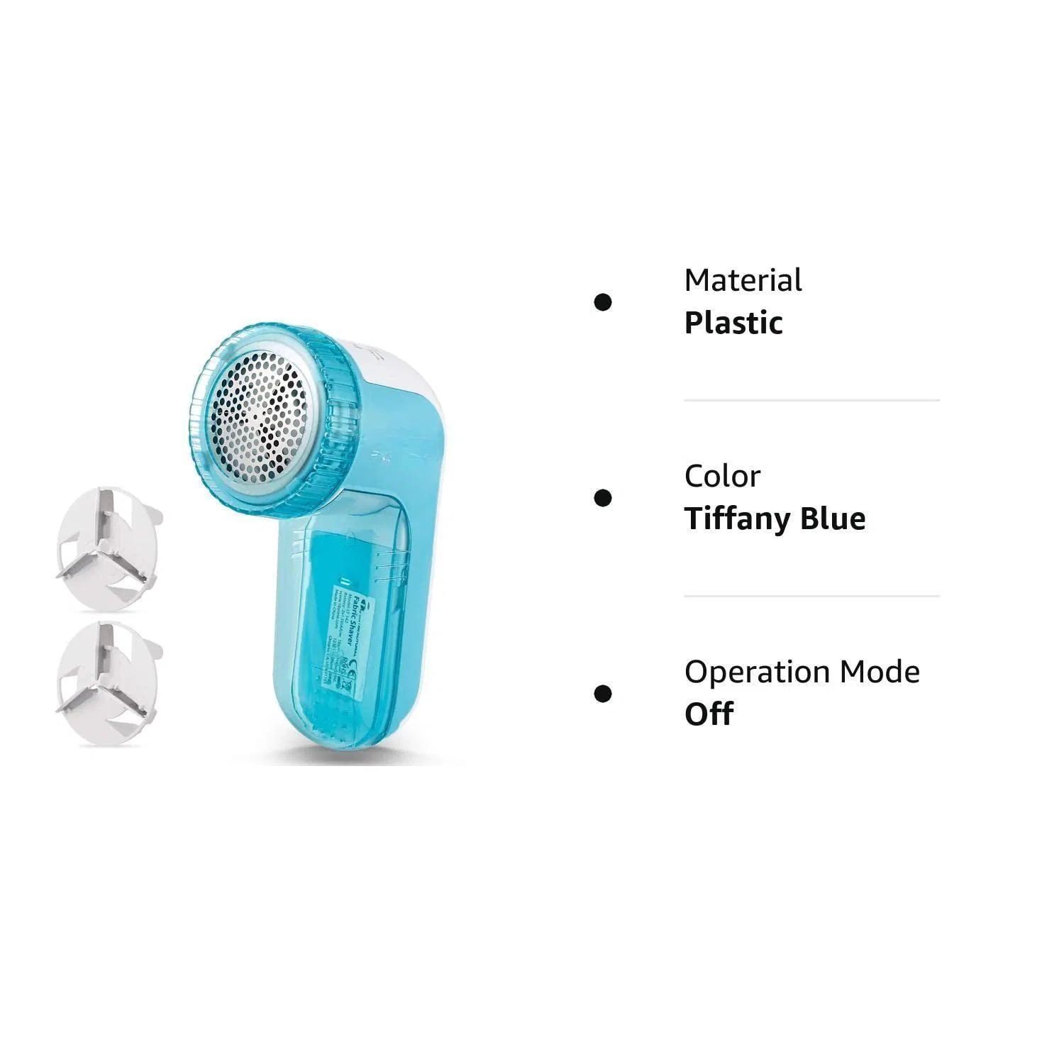 Sweater Defuzzer 2-Speeds 2 Replaceable Stainless-Steel-Blades Battery Operated Fabric Shaver Lint Remover