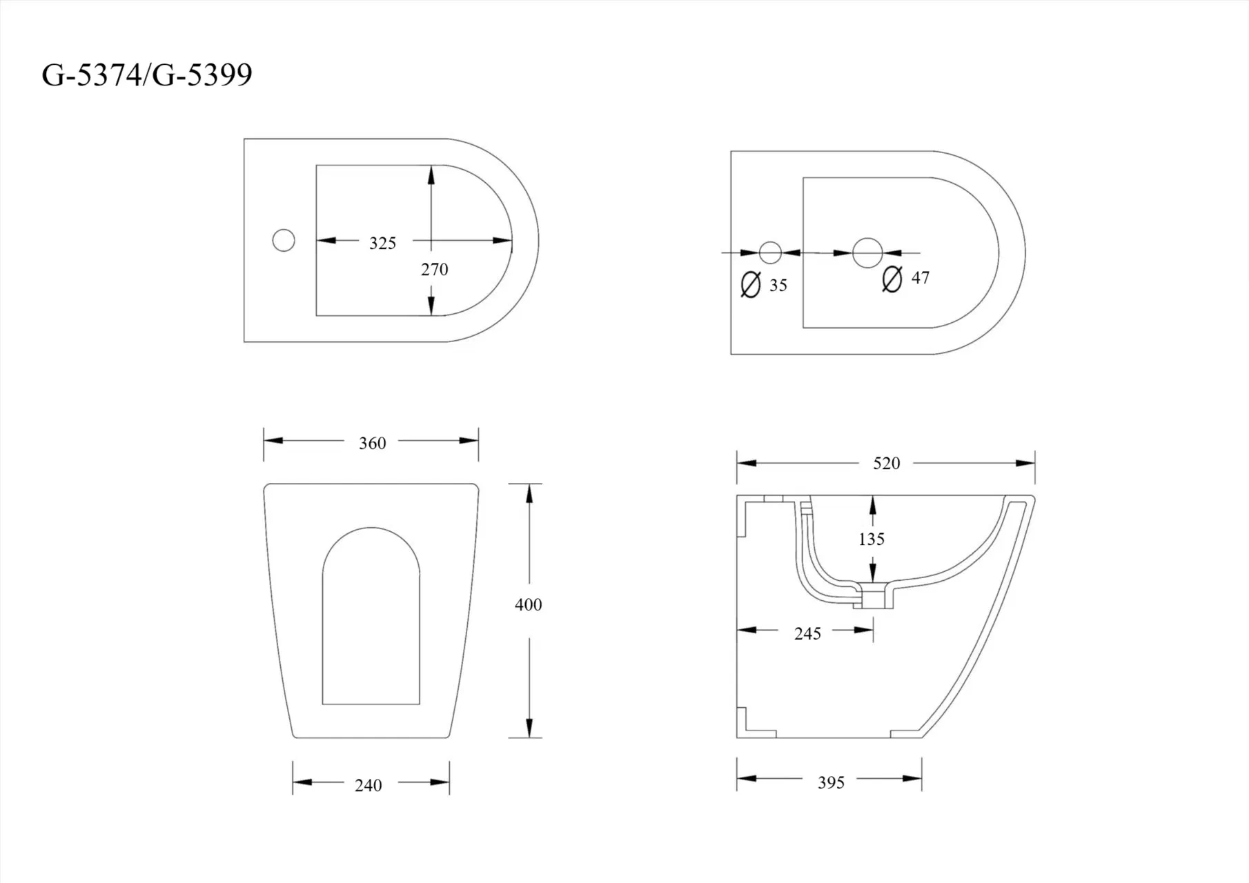 Bathroom Toilet Ceramic Floor Mounted Bidets Lady Care One Piece Special Care Bidet