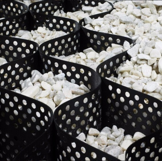 Textured Plastic HDPE Geoweb Gravel Grid Geocell 75mm 100mm 150mm 200mm 250mm High Factory Price