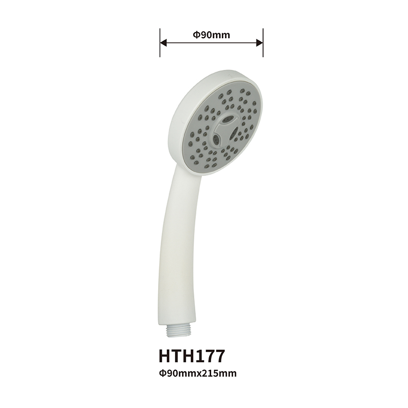 White Handheld Pressurized Showerhead