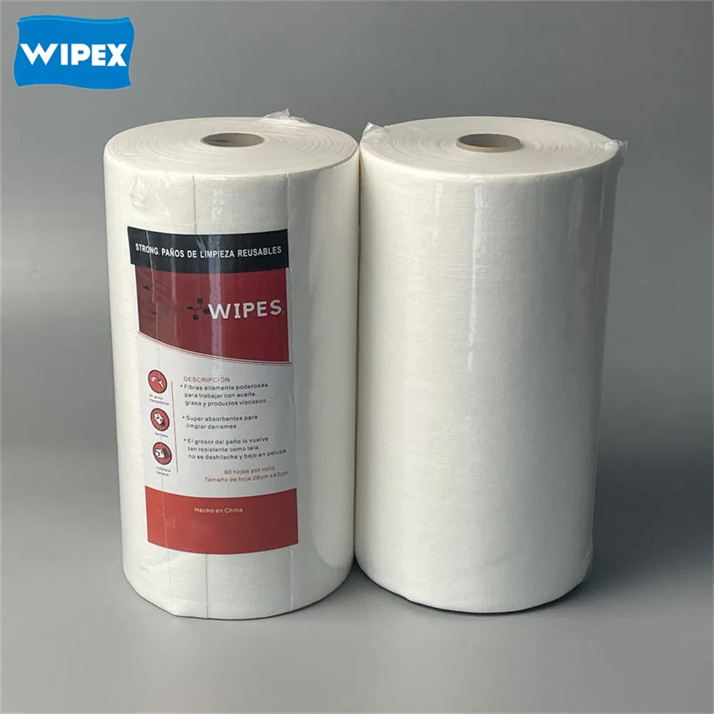 Multi-Purpose Disposable Heavy Duty PP Industrial Nonwoven Cleaning Wipes for North America