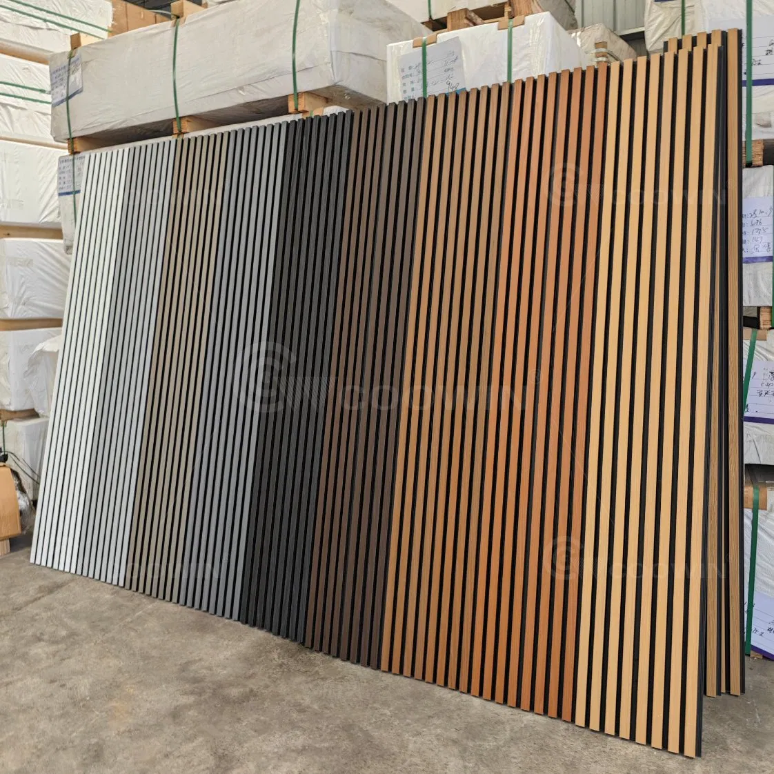 Free Samples Waterproof Outdoor Co Extrued WPC Wall Panel Slatted Composite Cladding