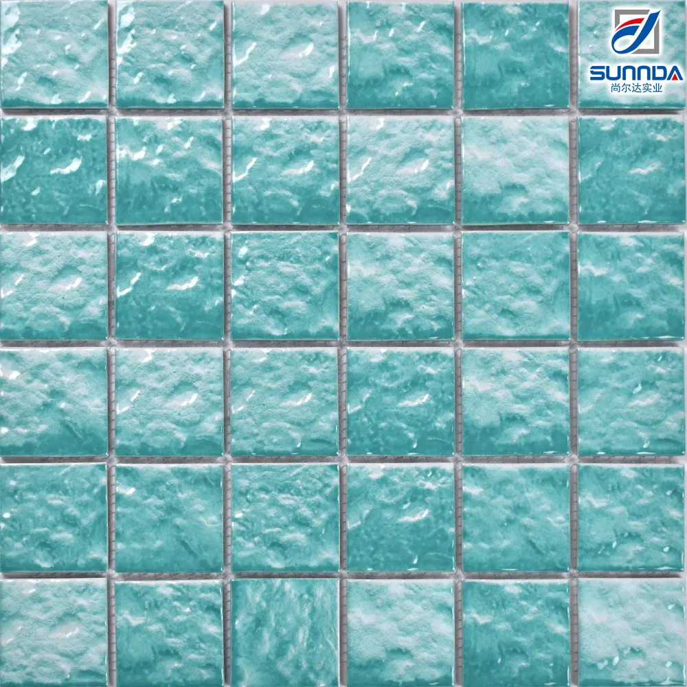 Мозаика для бассейна и ванной 97x97 мм, антискользящая