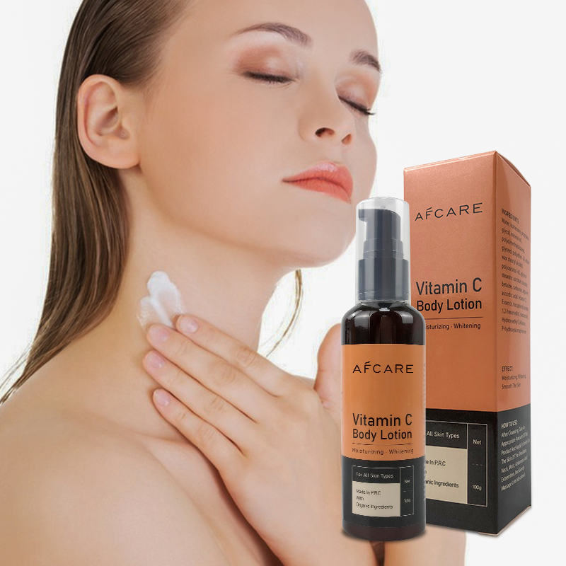 Private Label Natural Organic Vc Body Brightening Whitening Moisturizing Lotion