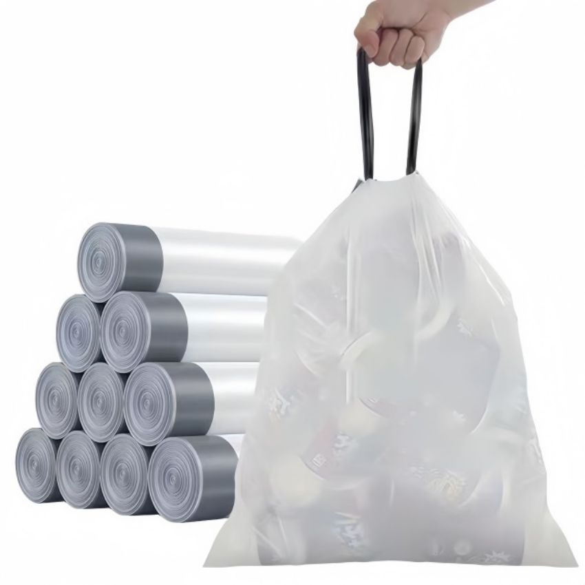 Plastic Drawstring Trash Garbage Bag