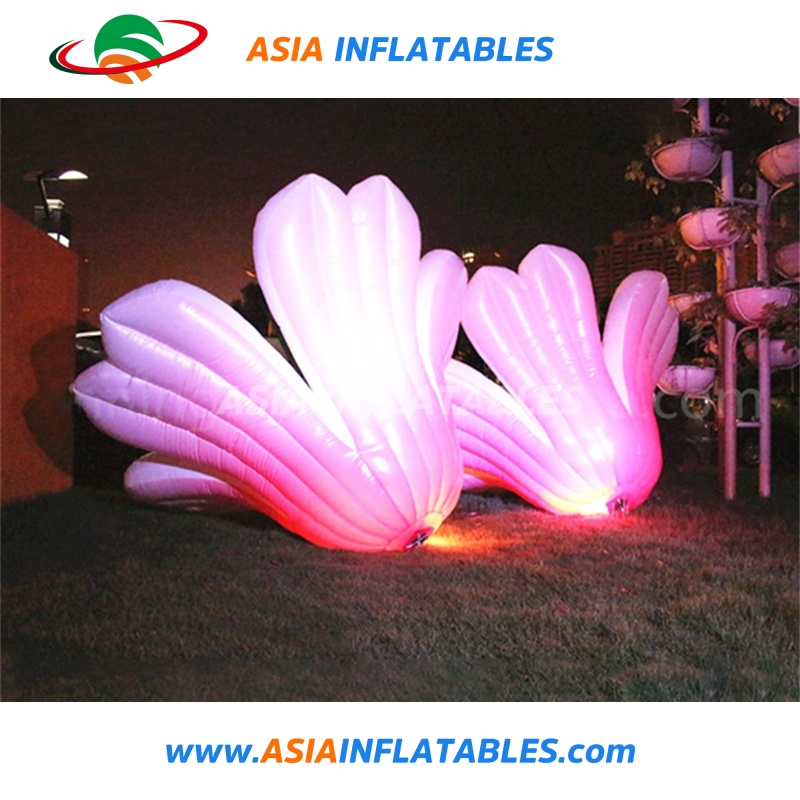 3m Colorful Inflatable Flowers Decoration with LED Lighting for Stage Decoration