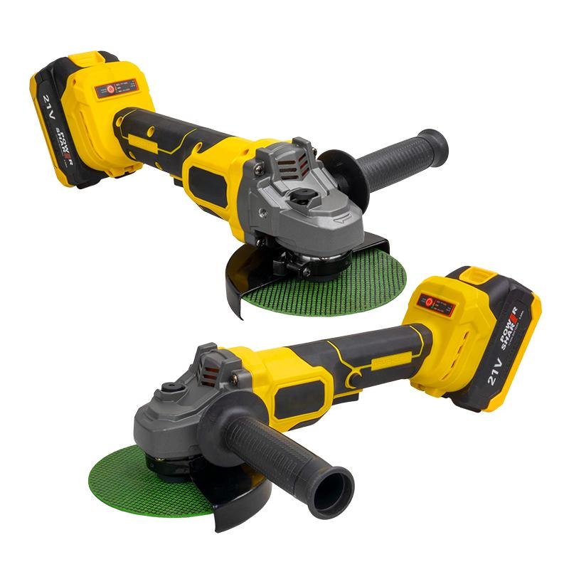 21V Power Tool Brushless Motor Cordless Grinder with Long-Life Battery Power-Tool Angle Grinder
