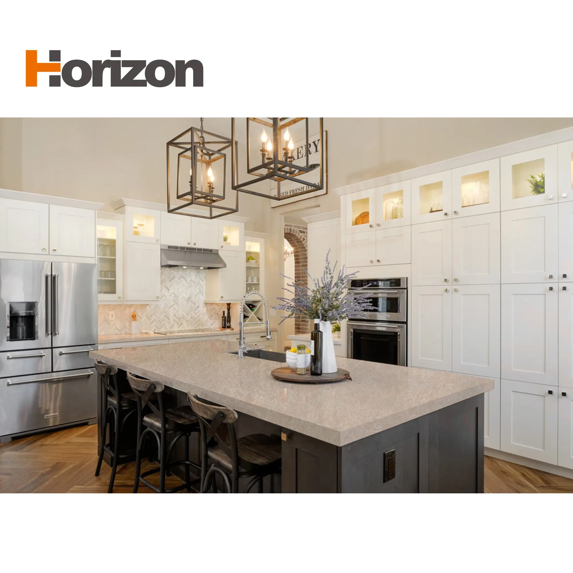 Horizon Stone Honed Surface Carrara Quartz Slabs for Countertops