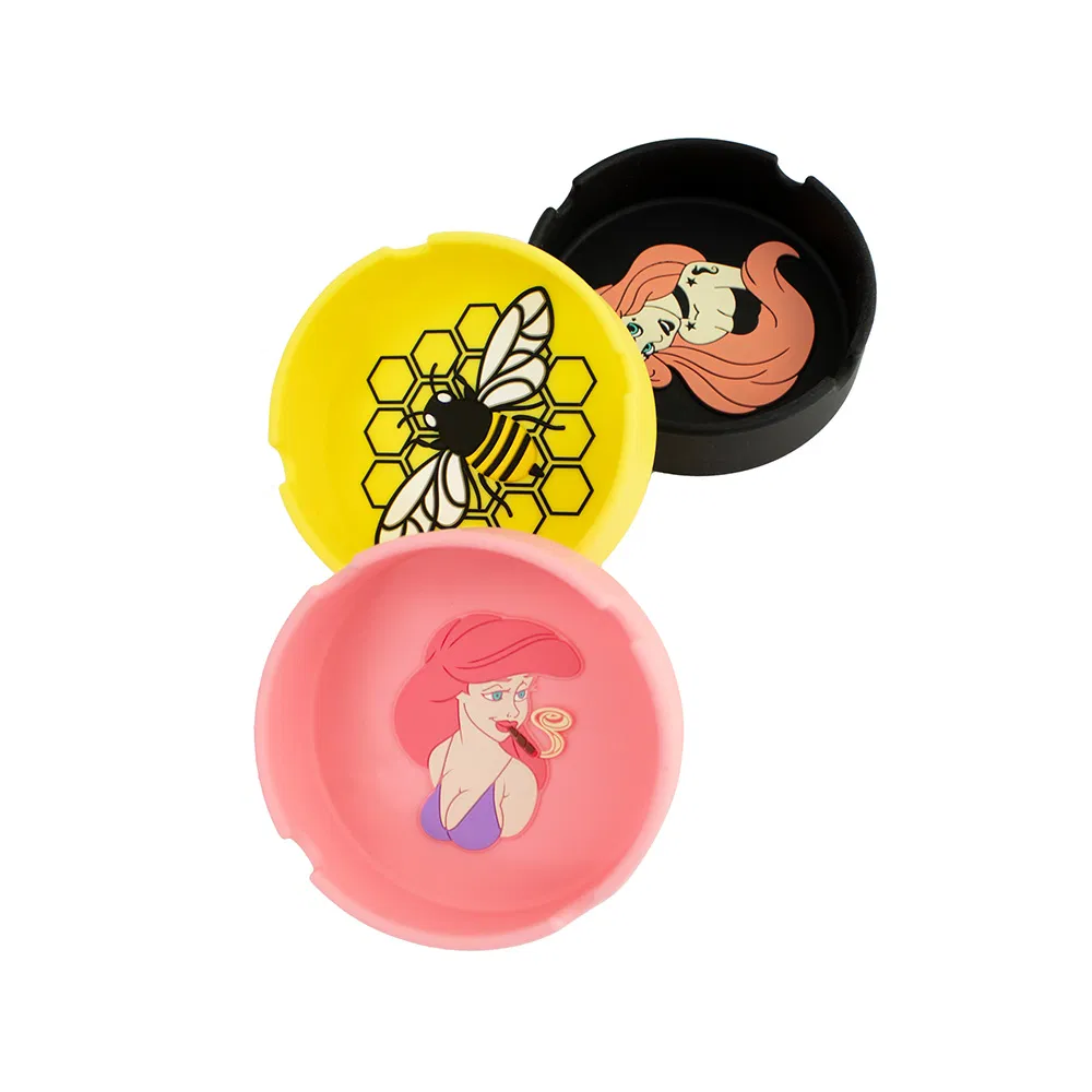 Bee Personalized Silicone Ashtray Cigarettes Silicone Ashtray Custom Logo R Ashtray Eco-Friendly