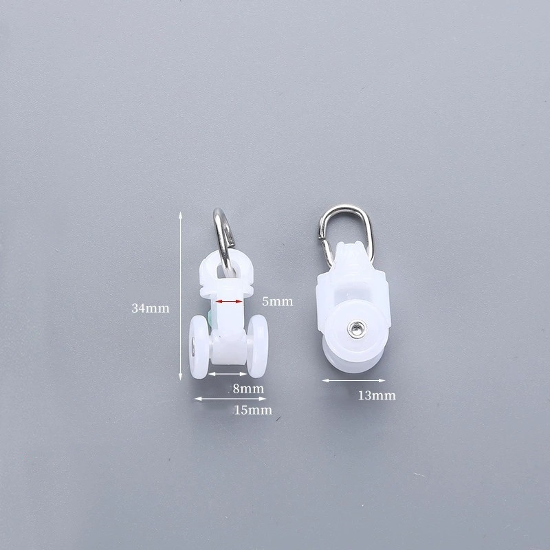 Wholesale S Wave Electric Curtain Fixed Distance Bead Wave Curtain Line Bead Roller Snake Shaped Curtain Track Pulley