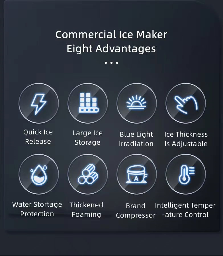 Wholesale Automatic Cube Ice Machine Commerical Ice Maker Machines Air-Cooled 36kg/24h Ice Maker Machine High-Capacity Ice Maker Machine for Hotel& Restaurant